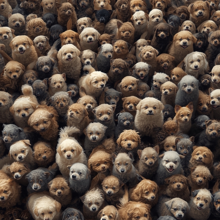 Un océan de chiots